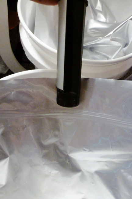 hair iron to seal mylar bag